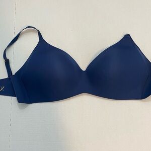 Knix Catalyst High Impact Support Bra SZ 8 Blue Wire Free Adjustable Strap READ